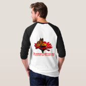 T-shirt Papillon monarque sur fleur (Dos entier)