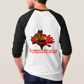 T-shirt Papillon monarque sur fleur (Dos)