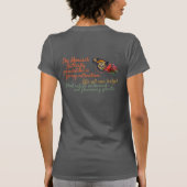 T-shirt Papillon monarque sur fleurs (Dos)