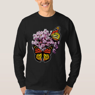 T-shirt Papillon Monarque T Plante Papillons Milkweed