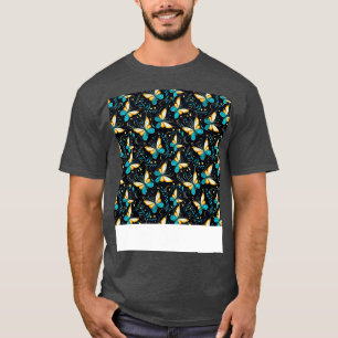 T-shirt Papillon Motif sans couture Boho mignon Insecte de