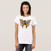 T-shirt Papillon noir (Devant entier)