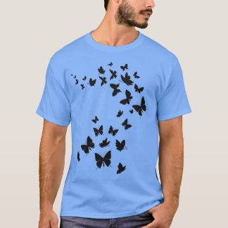 T-shirt Papillon noir 6
