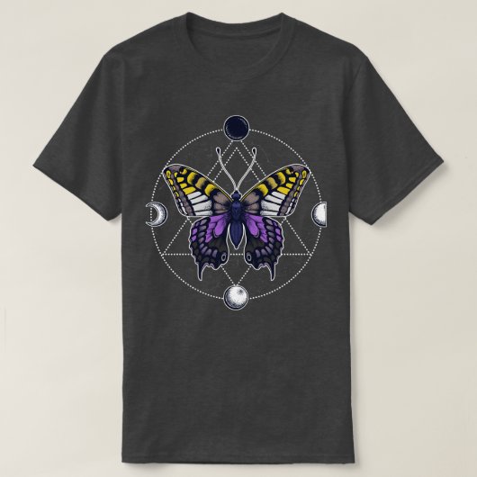 T-shirt Papillon non binaire (Design devant)