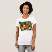 T-shirt papillon orange Julia (Devant entier)