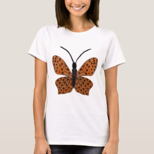 T-shirt Papillon orange pointu