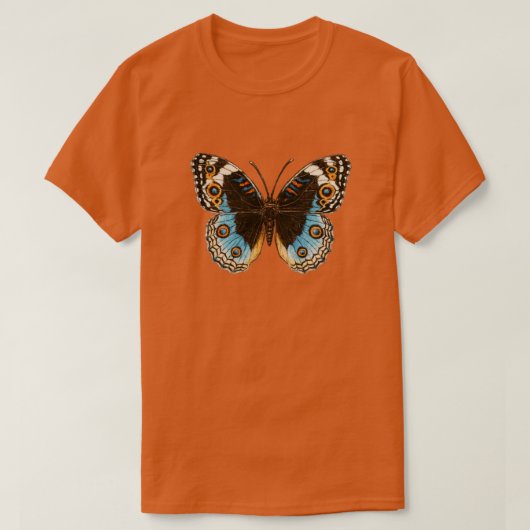 T-shirt Papillon Pansy Bleu (Design devant)