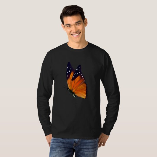 T-shirt Papillon papillon monarque (Devant entier)
