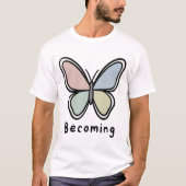 T-shirt Papillon Pastel Devenir (Devant)