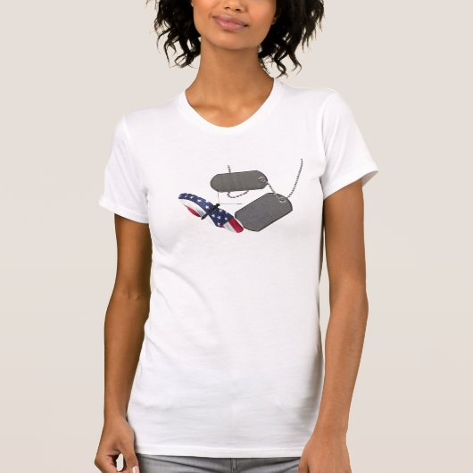 T-shirt Papillon patriotique (Devant)