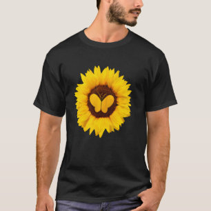 T-shirt Papillon Pour Femmes Hommes Ringlet Moth Tournesol