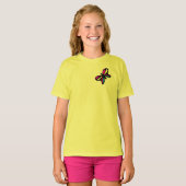 T-shirt papillon pour filles (Devant entier)