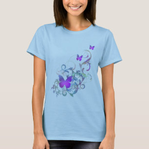 T-shirt Papillon pourpre lumineux