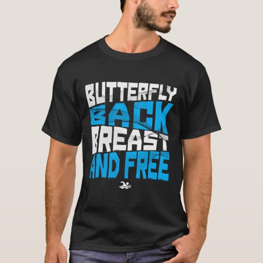 T-shirt Papillon Repoitrine et nage libre Medley nage (Devant)