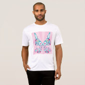 T-shirt Papillon rétro Abstrait Pop Art (Devant entier)