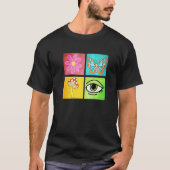 T-shirt Papillon Rétro Fleur de Daisy Champignon Groovy Ey (Devant)