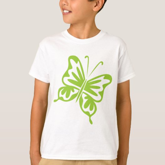 T-shirt Papillon rétro - Martian vert (Devant)