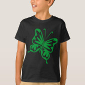 T-shirt Papillon rétro - Vert herbe (Devant)