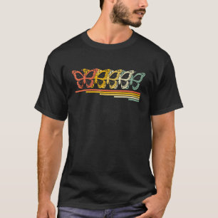 T-shirt Papillon Retro Vintage les années 70 80s Amoureux
