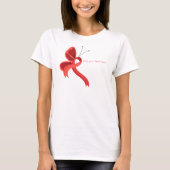 T-shirt papillon rouge de sensibilisation (Devant)