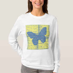 T-shirt Papillon Slogan