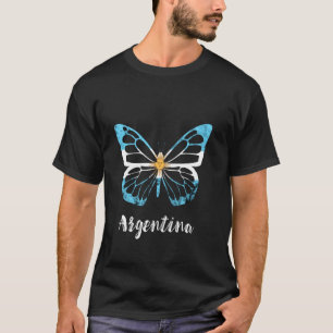 T-shirt Papillon Soleil De Mai Argentine Buenos Aires Arge