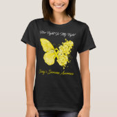 T-shirt Papillon Son combat est ma lutte Ewing Sarcoma Aw (Devant)
