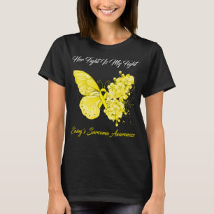 T-shirt Papillon Son combat est ma lutte Ewing Sarcoma Aw