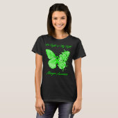 T-shirt Papillon Son combat est Mon combat Allergies (Devant entier)