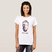 T-shirt Papillon Spirit Abstraite silhouette de bouddha ti (Devant entier)