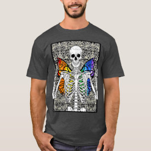 T-shirt Papillon Squelette Fairycore Esthétique