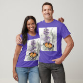 T-shirt Papillon sur fleur 1 (Unisexe)