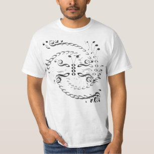 T-shirt Papillon tourbillonné de musique