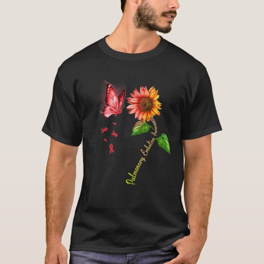 T-shirt Papillon Tournesol Pulmonaire Embolisme Sensibilis (Devant)