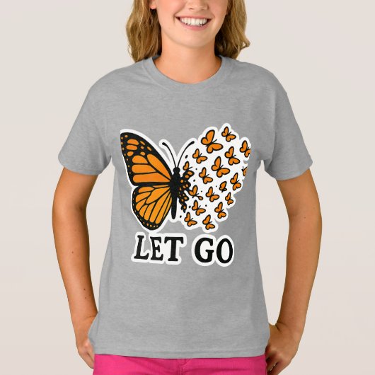 T-shirt Papillon transformant en minuscules papillons (Devant)