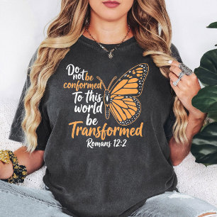T-shirt Papillon Transformé Chrétiens Romains 12:2