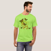 T-shirt papillon vert (Devant entier)