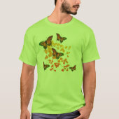 T-shirt papillon vert (Devant)