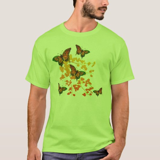T-shirt papillon vert (Devant)