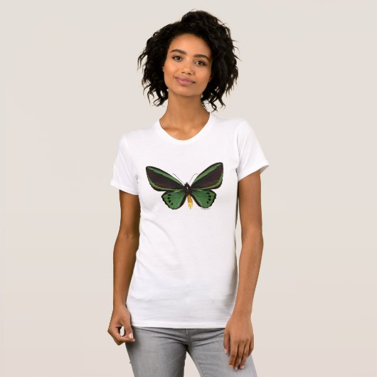 T-shirt Papillon vert de Birdwing (Devant entier)