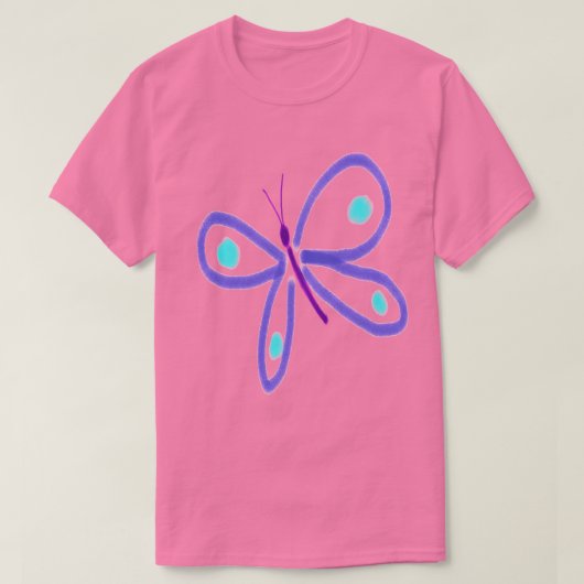 T-shirt Papillon Violet Art à Porter (Design devant)
