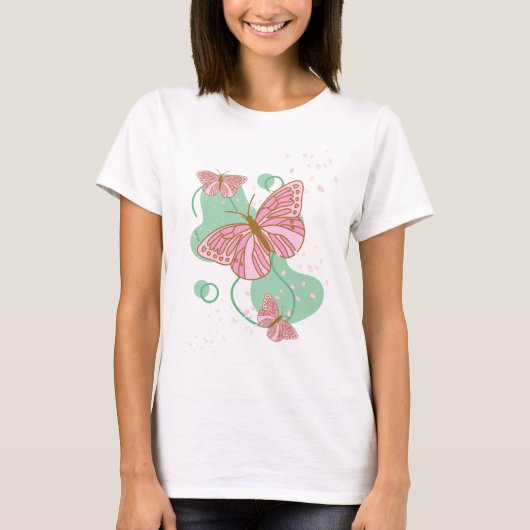 T-shirt papillons (Devant)