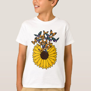 T-shirt Papillons au tournesol