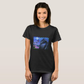 T-shirt Papillons Black Horse Rose (Devant entier)