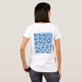 T-shirt Papillons bleus (Dos entier)