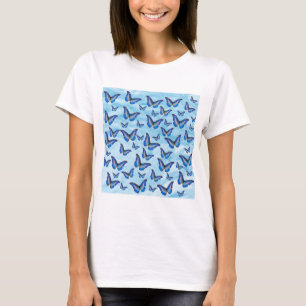 T-shirt Papillons bleus