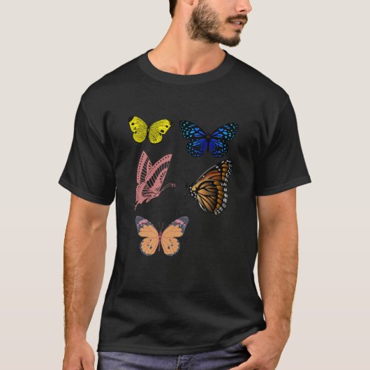 T-shirt Papillons colorés (Devant)