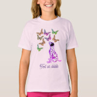 Papillons colorés de chiot dalmate Personnalisé