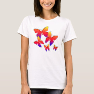 T-shirt Papillons d'arc-en-ciel