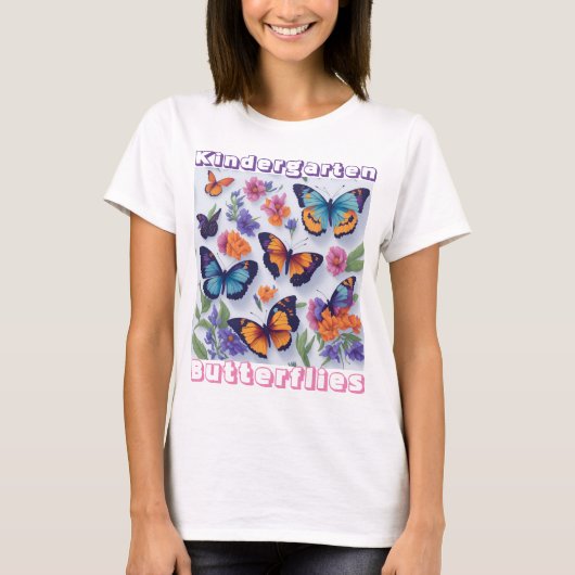 T-shirt Papillons de jardin d'enfants (Devant)